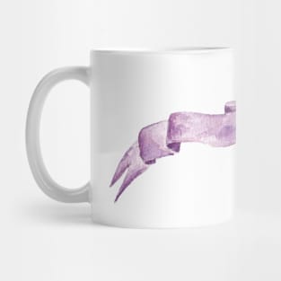 Watercolor ribbon Mug